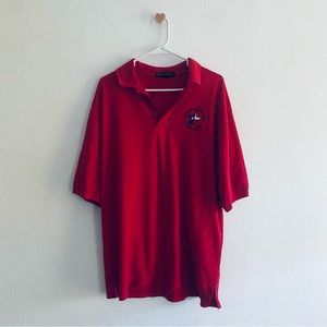 Port Authority Texas red polo shirt